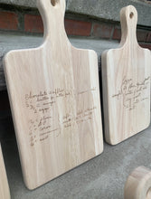 Load image into Gallery viewer, Recipe wood serving board