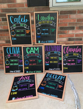 Load image into Gallery viewer, Back to school reusable chalkboard