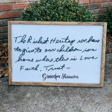 Load image into Gallery viewer, Custom handwriting sign