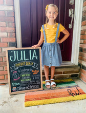 Load image into Gallery viewer, Back to school reusable chalkboard