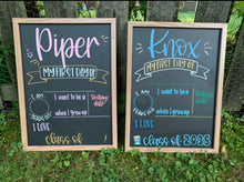 Load image into Gallery viewer, Back to school reusable chalkboard
