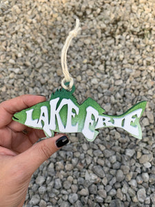 Lake Erie walleye ornament