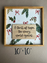 Load image into Gallery viewer, A thrill of hope- silent night lyrics