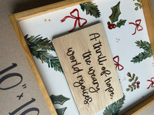 Load image into Gallery viewer, A thrill of hope- silent night lyrics