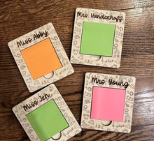 Load image into Gallery viewer, Post it note holder-personalized