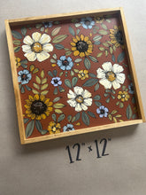 Load image into Gallery viewer, Full floral- burnt orange background