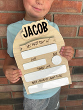 Load image into Gallery viewer, First and last day of school wood sign