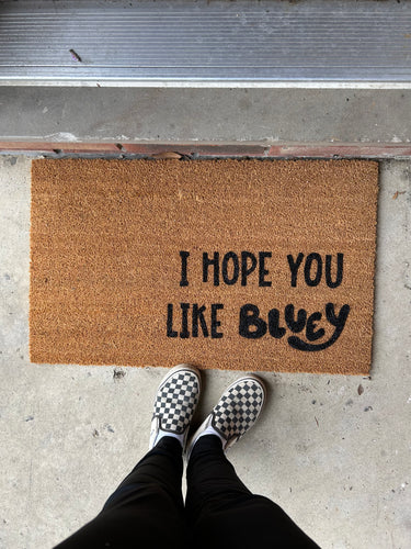 I hope you like bluey doormat