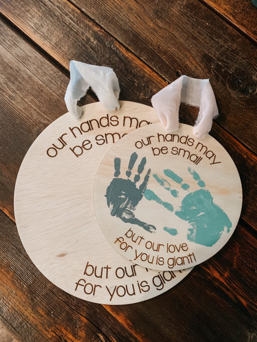Mother’s Day handprint sign