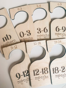 Baby clothes closet dividers