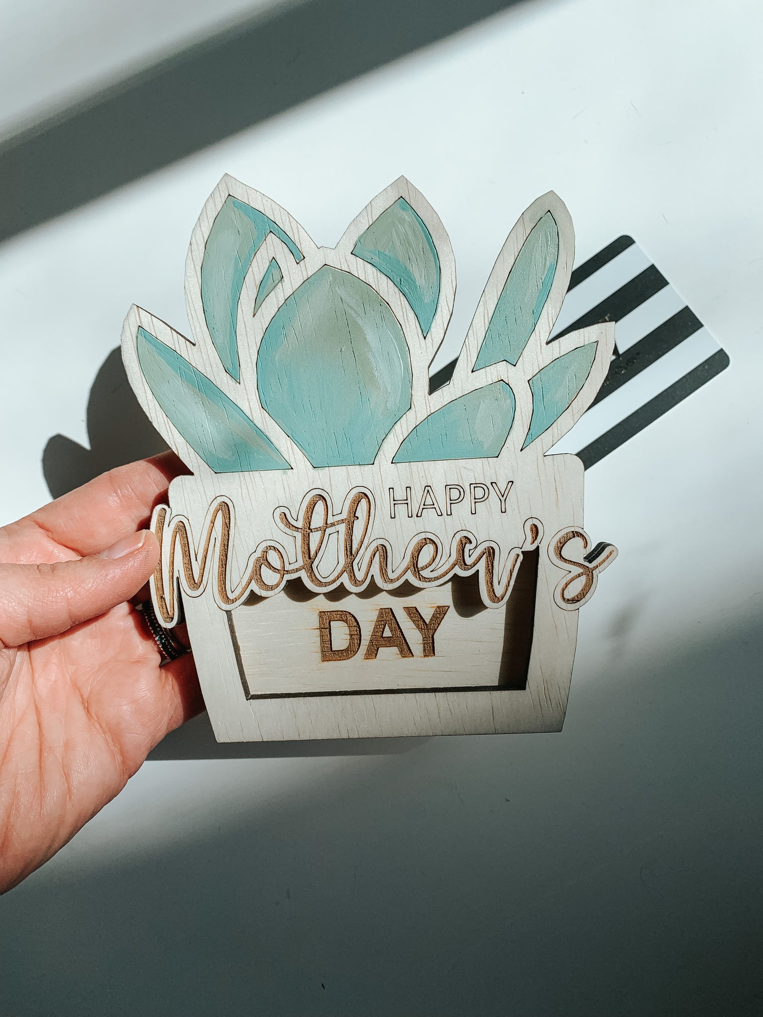 mother's day succulent Mother's Day succulent gift card holder – KCC Makes