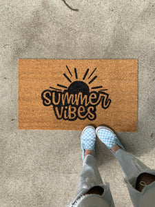 Relay for life- summer vibes diy doormat