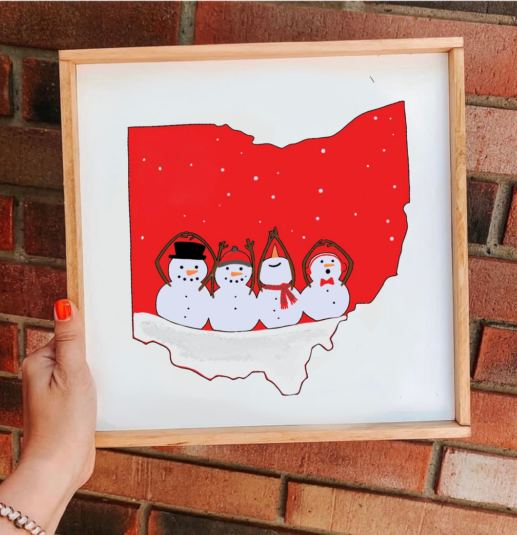 Ohio snowmen