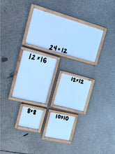 Load image into Gallery viewer, Blank Sign 12” x 12”