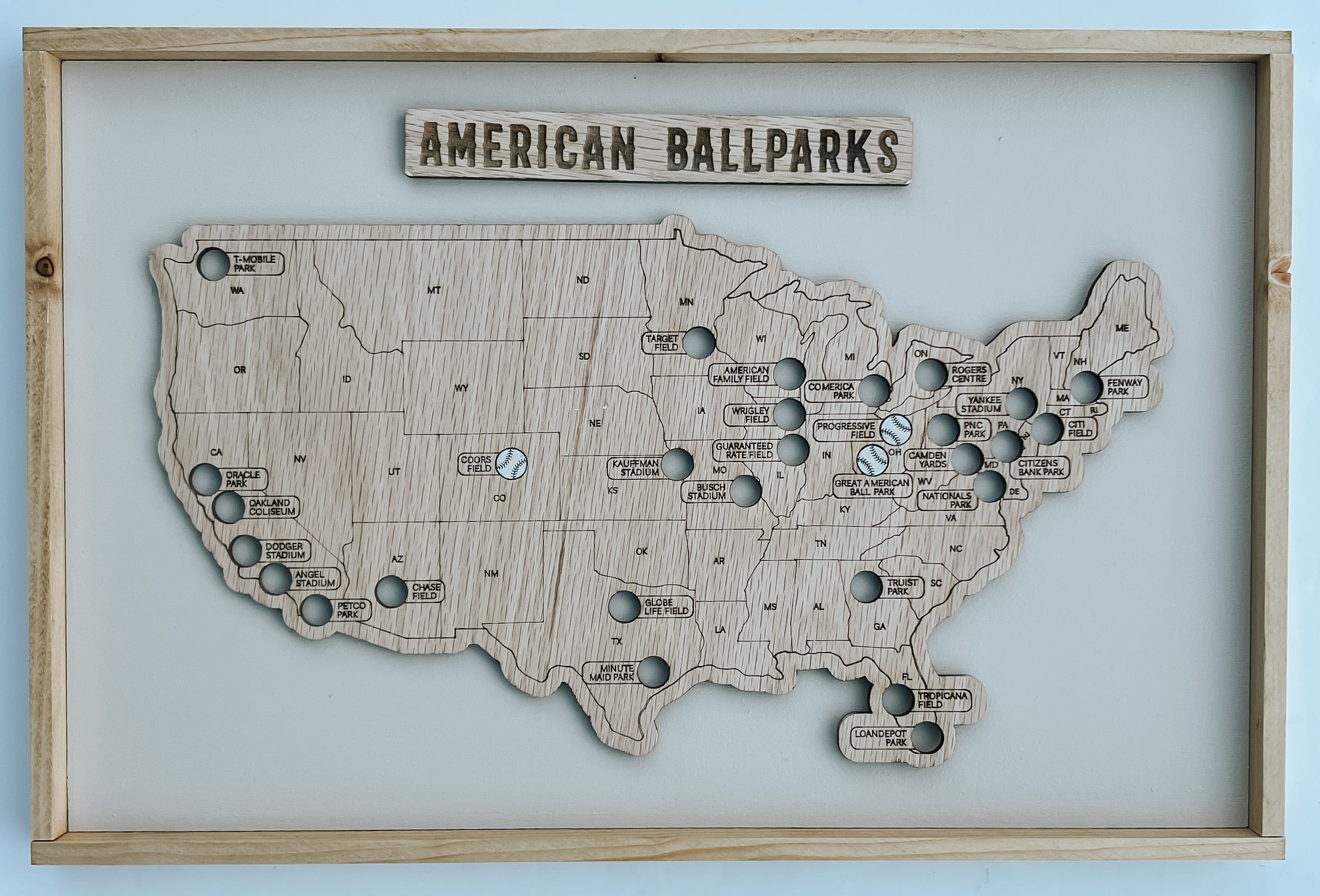 American Ballparks- interactive baseball map – KCC Makes