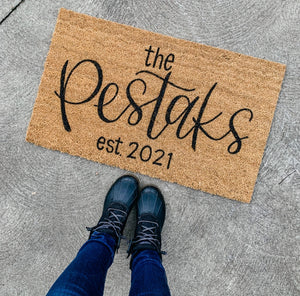 Personalized doormat PEO paint night