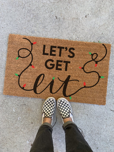 Let’s get lit doormat