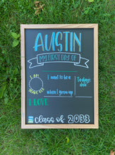 Load image into Gallery viewer, Back to school reusable chalkboard