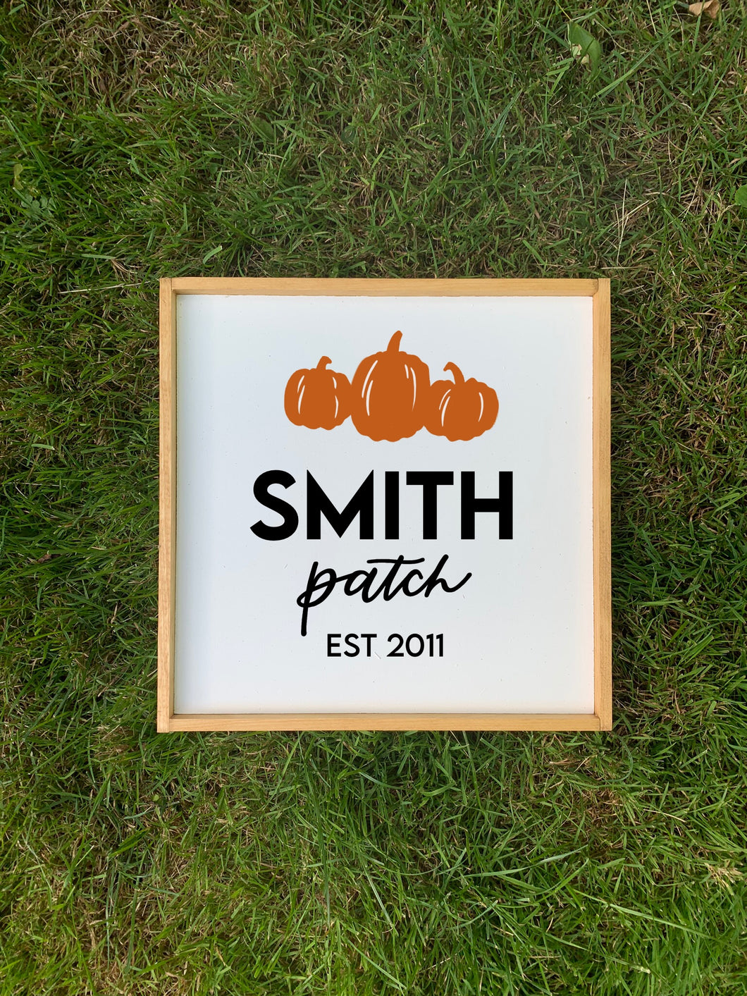 Personalized patch sign